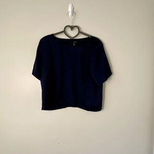 Navy Blue Blouse